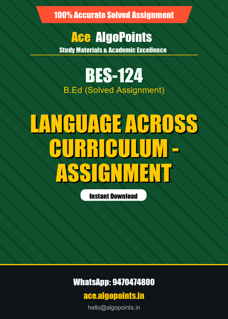 BES-124 - Language Across Curriculum - Assignment
