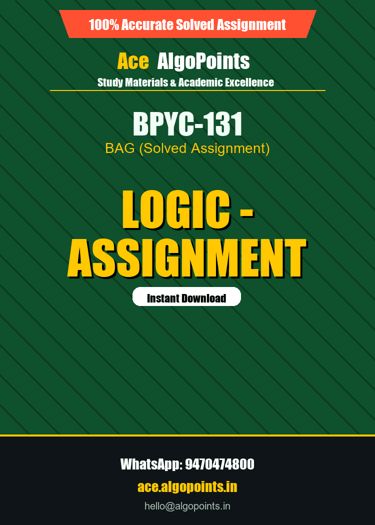 BPYC-131 - Logic - Assignment