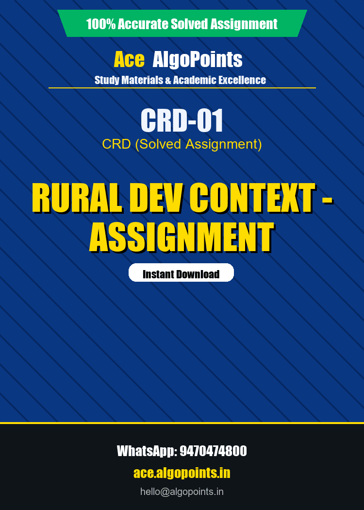 CRD-01 - Rural Dev Context - Assignment
