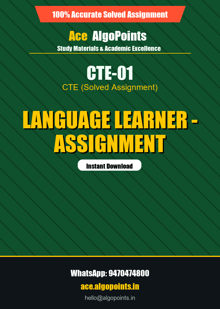 CTE-01 - Language Learner - Assignment