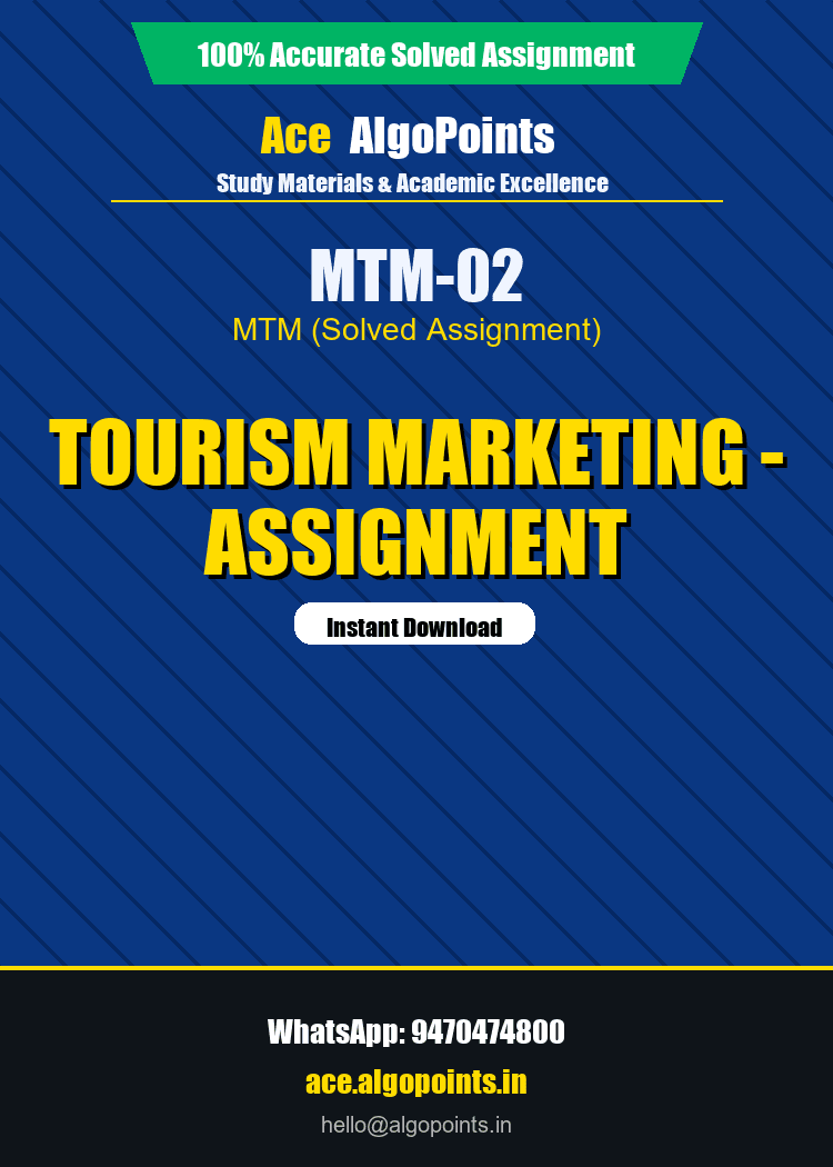 MTM-02 - Tourism Marketing - Assignment