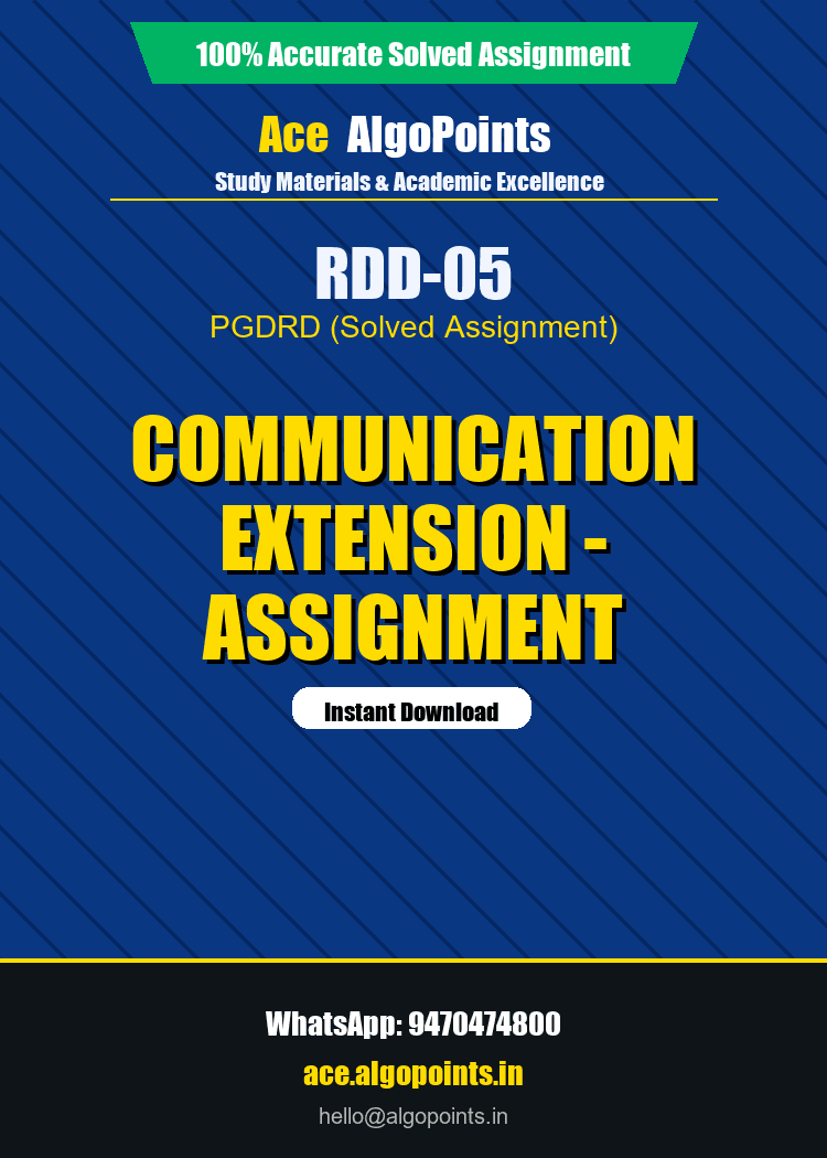 RDD-05 - Communication Extension - Assignment