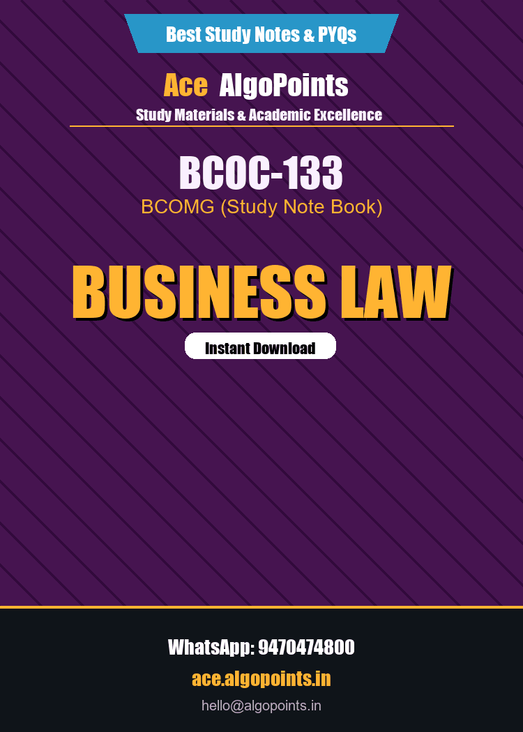 BCOC-133 - Business Law