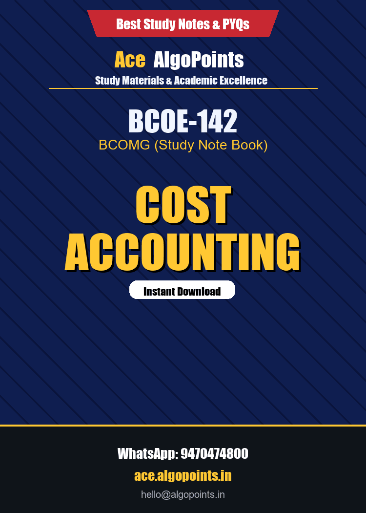 BCOE-142 - Cost Accounting
