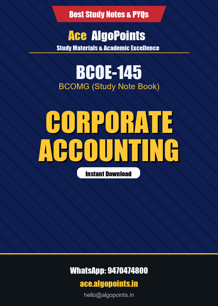 BCOE-145 - Corporate Accounting