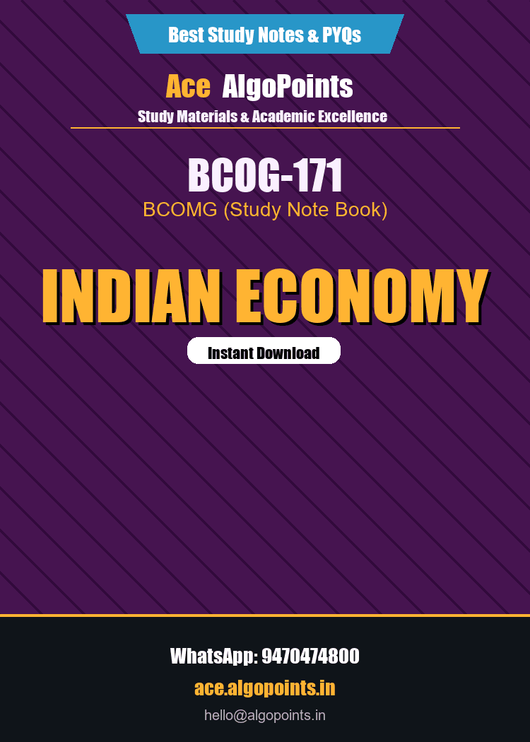 BCOG-171 - Indian Economy