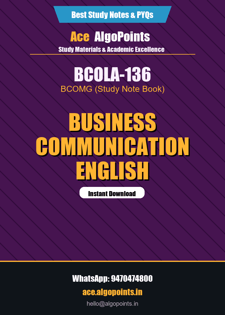 BCOLA-136 - Business Communication English