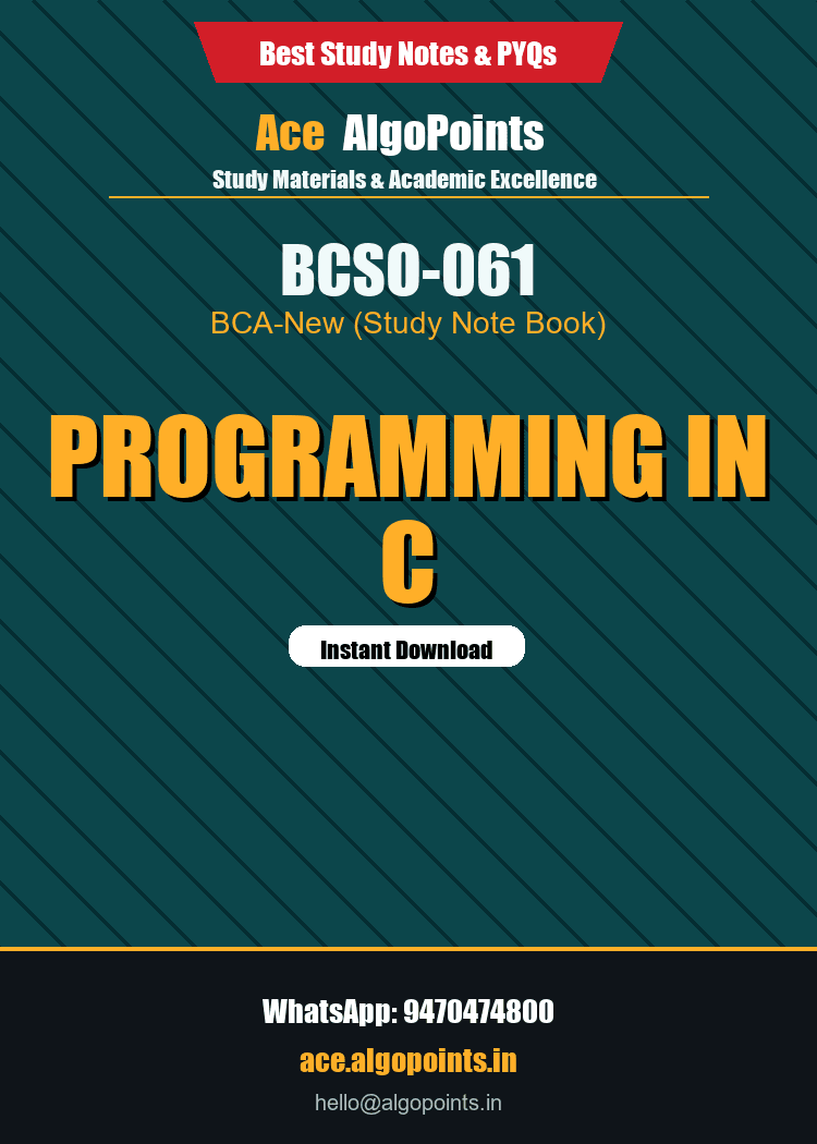 BCSO-061 - Programming in C