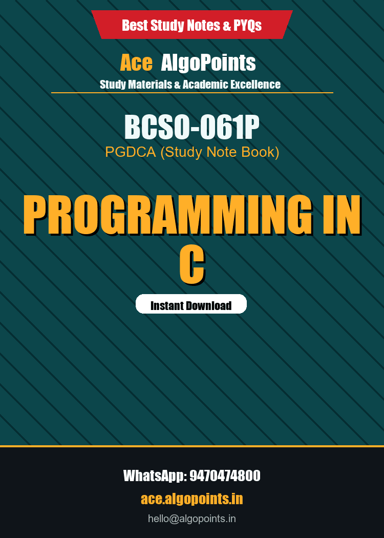 BCSO-061P - Programming in C