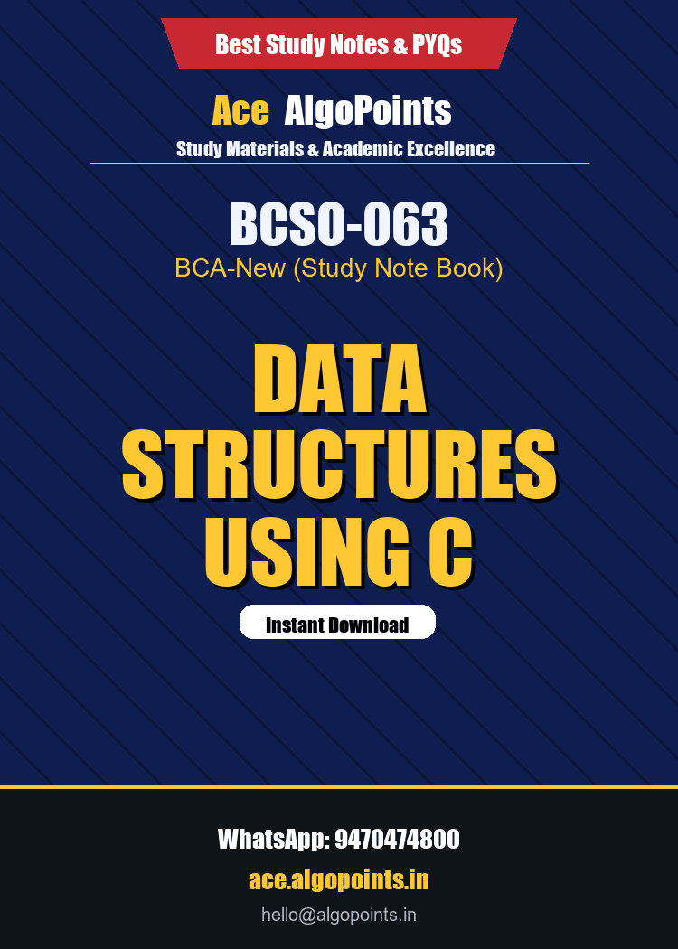 BCSO-063 - Data Structures Using C