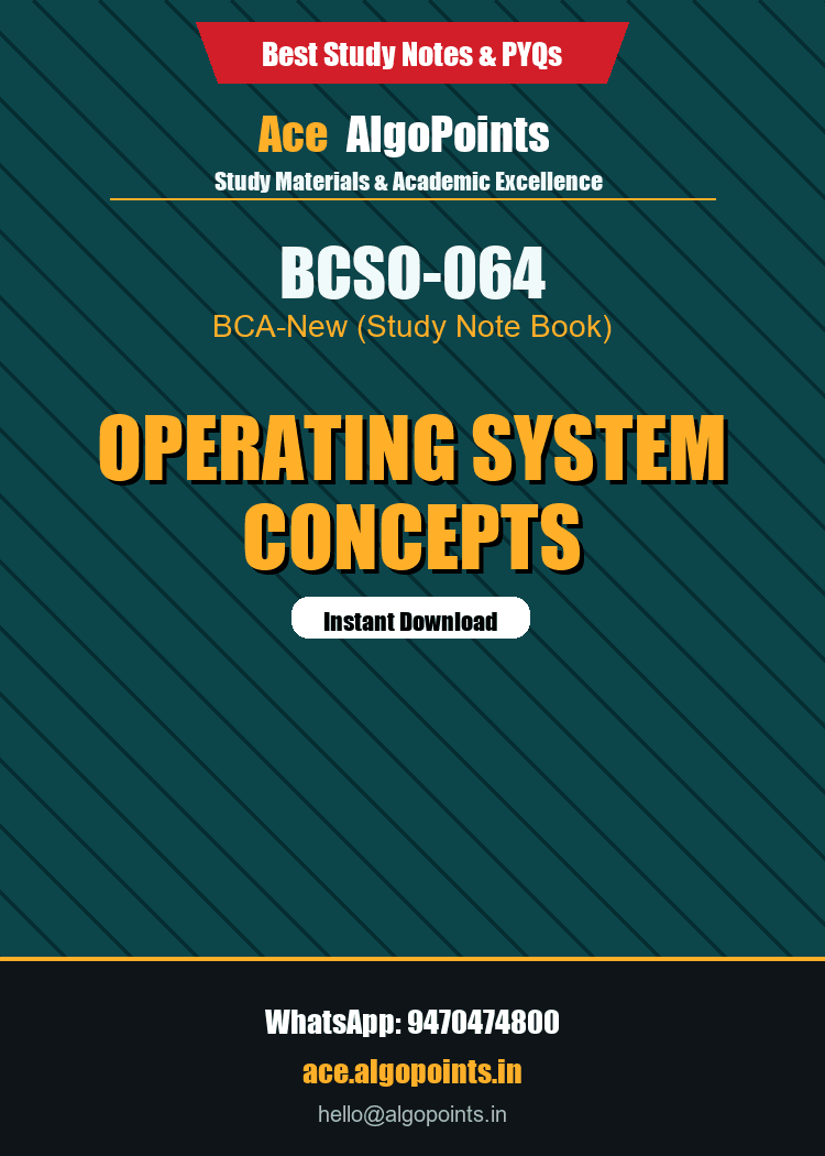 BCSO-064 - Operating System Concepts