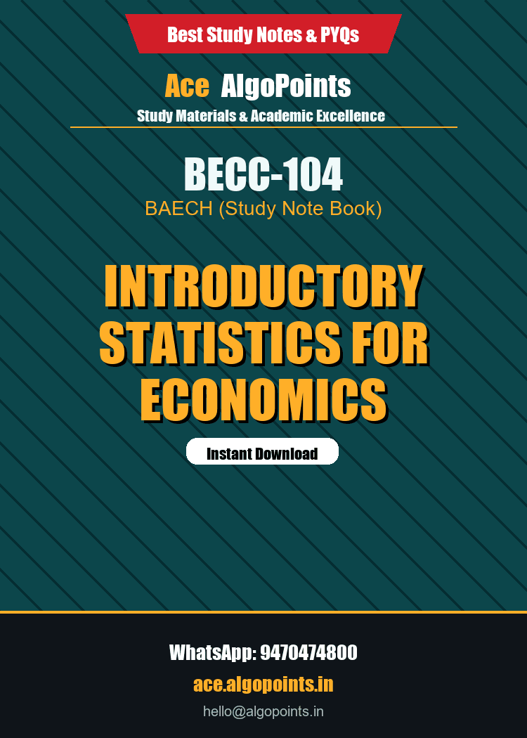BECC-104 - Introductory Statistics for Economics
