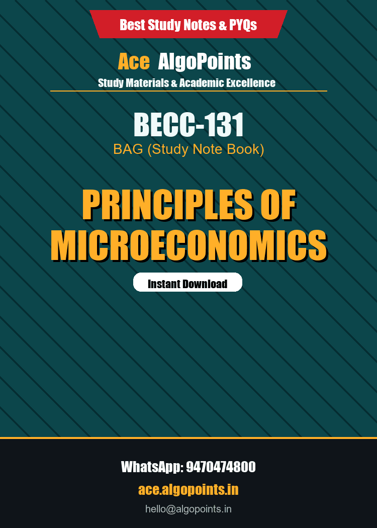 BECC-131 - Principles of Microeconomics