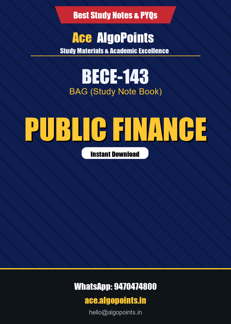 BECE-143 - Public Finance