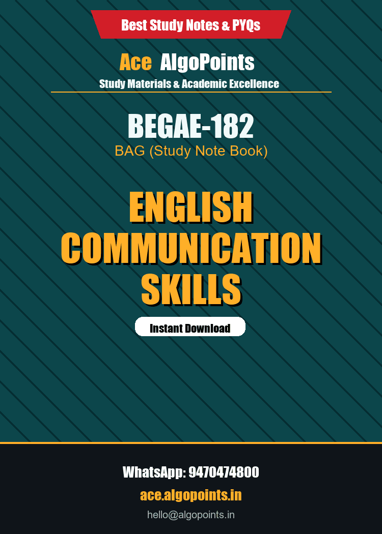 BEGAE-182 - English Communication Skills