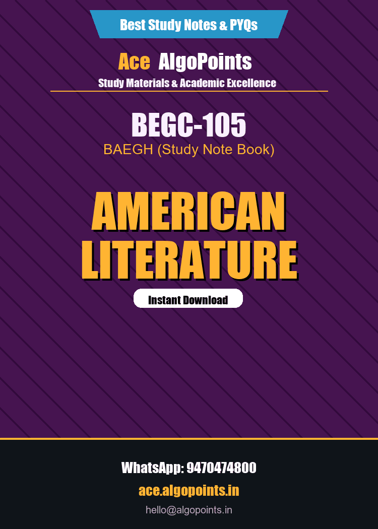 BEGC-105 - American Literature