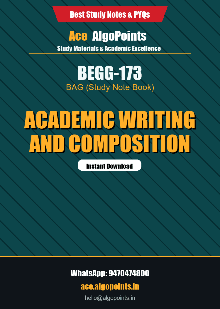 BEGG-173 - Academic Writing and Composition