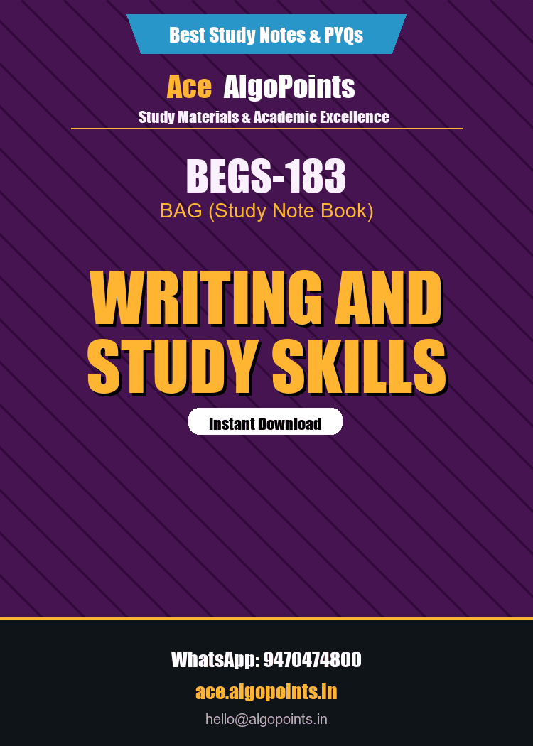BEGS-183 - Writing and Study Skills