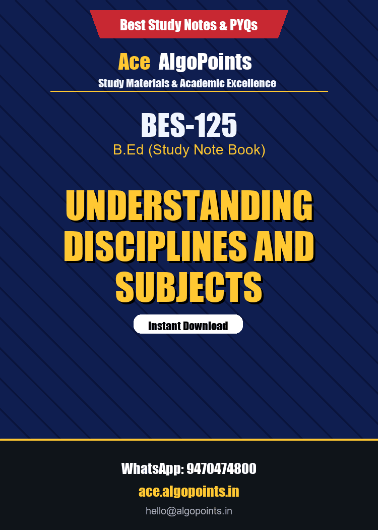 BES-125 - Understanding Disciplines and Subjects