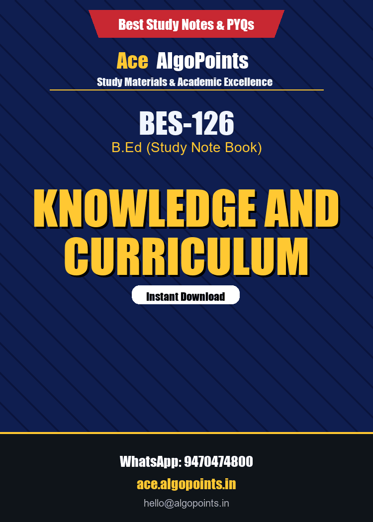 BES-126 - Knowledge and Curriculum