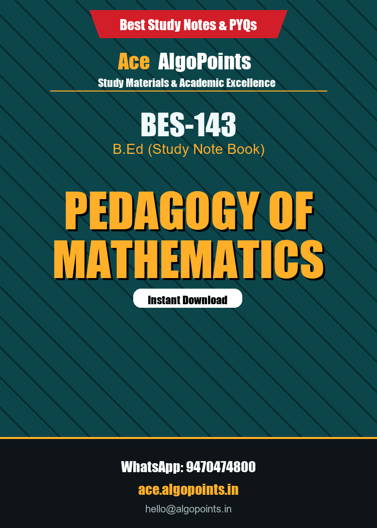 BES-143 - Pedagogy of Mathematics