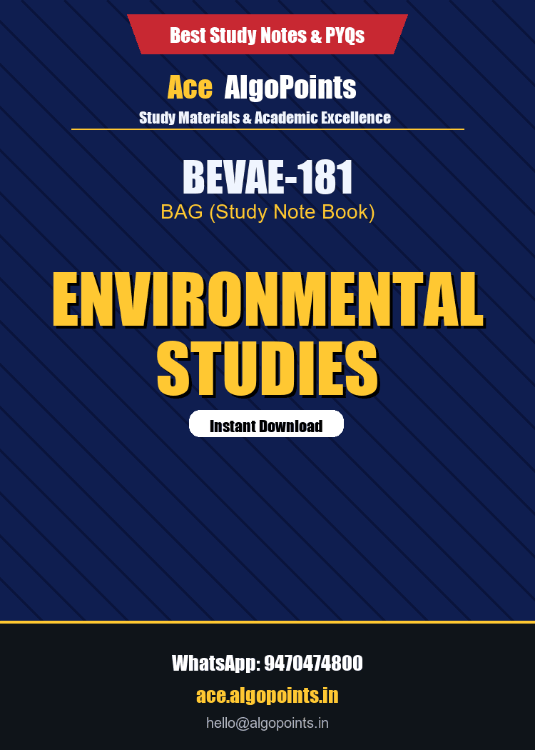 BEVAE-181 - Environmental Studies