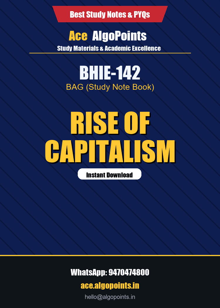 BHIE-142 - Rise of Capitalism