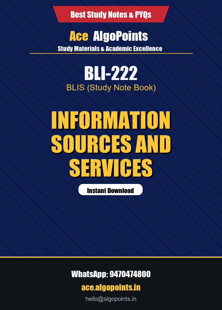 BLI-222 - Information Sources and Services