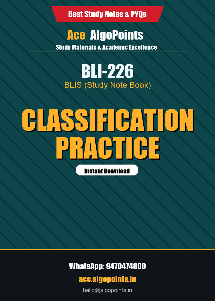 BLI-226 - Classification Practice