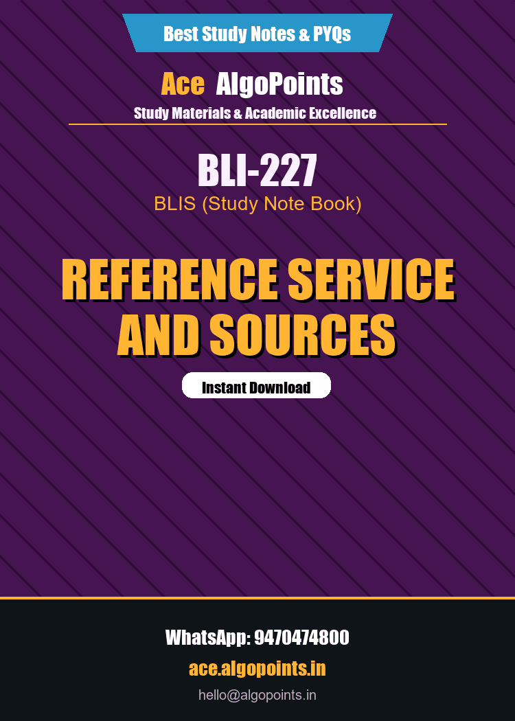 BLI-227 - Reference Service and Sources