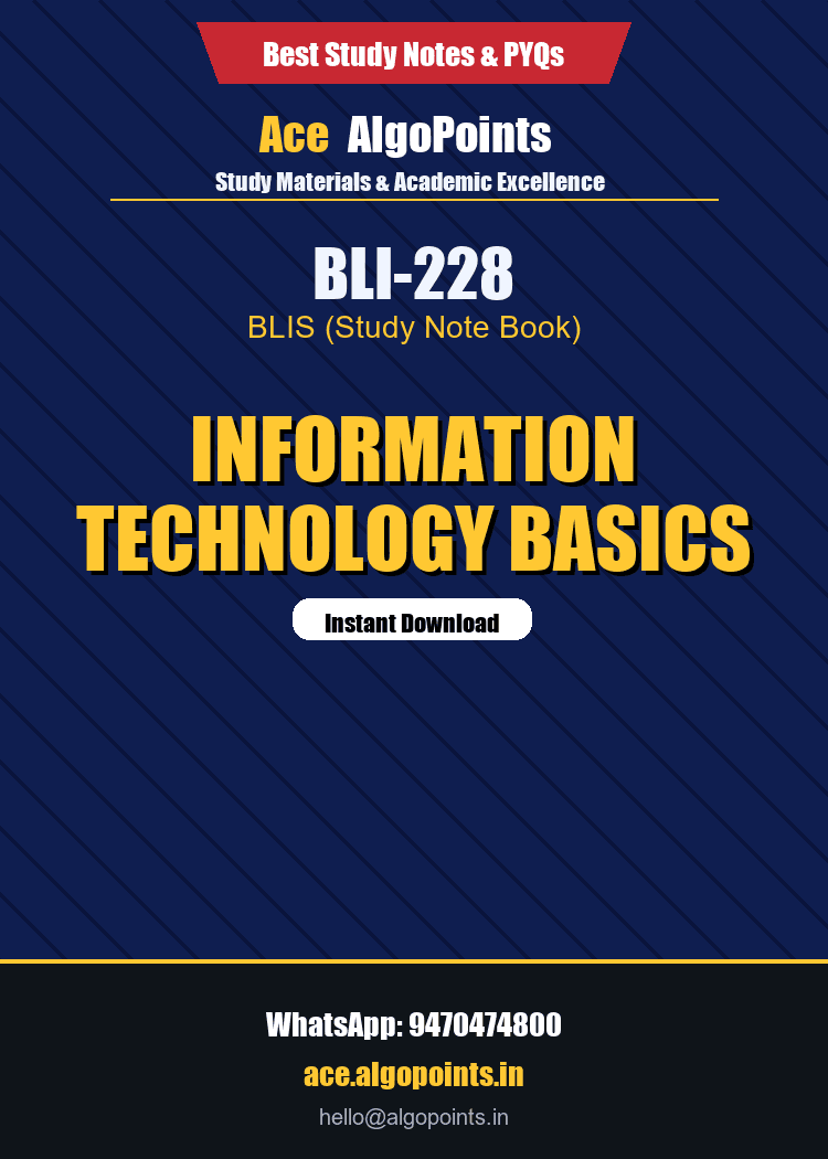 BLI-228 - Information Technology Basics
