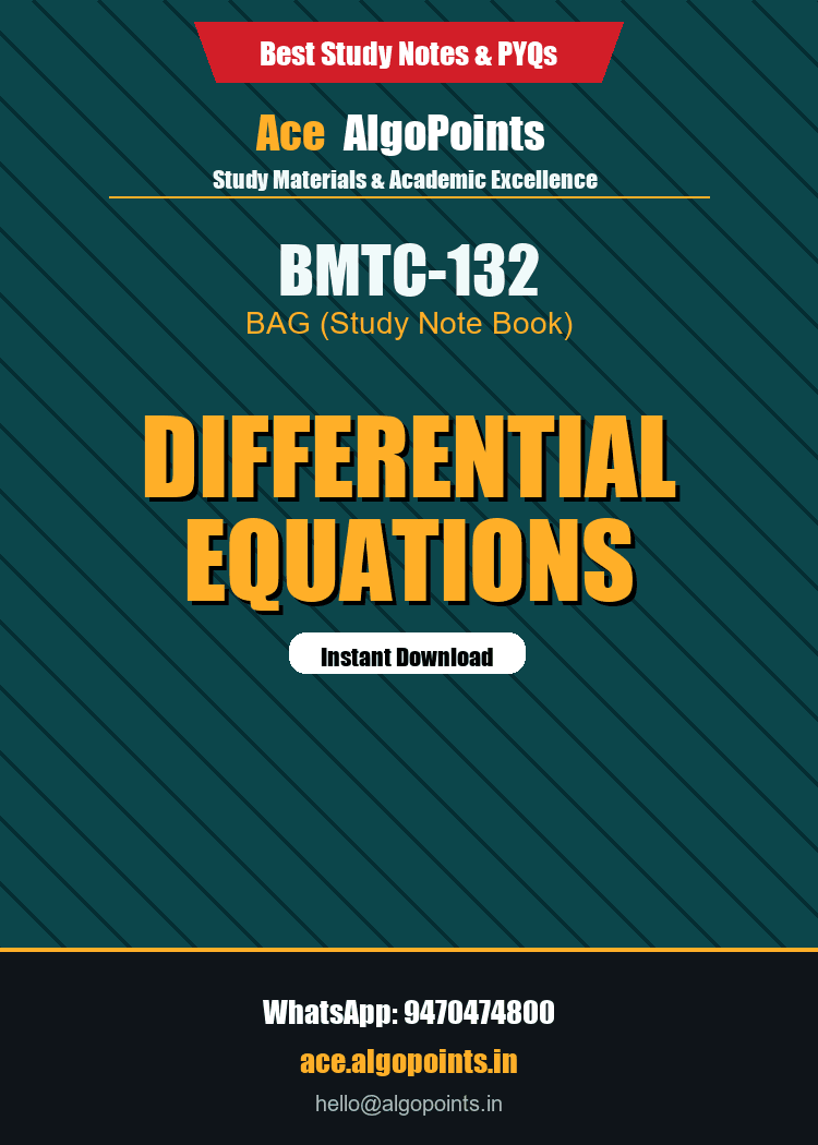 BMTC-132 - Differential Equations