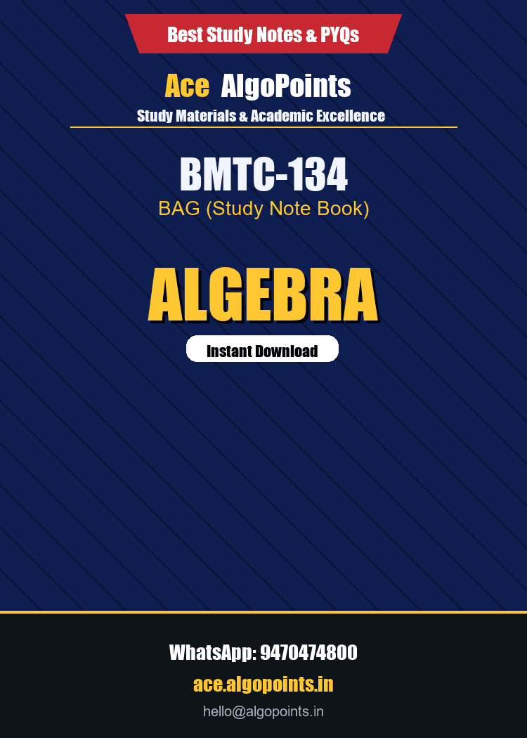 BMTC-134 - Algebra