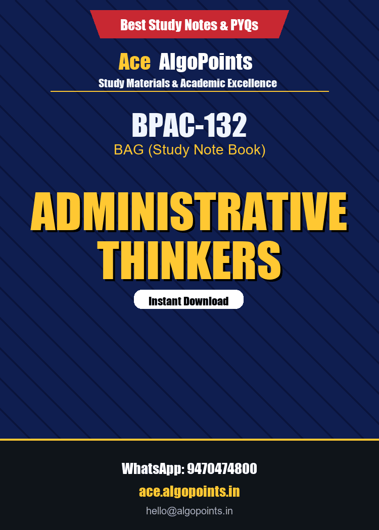 BPAC-132 - Administrative Thinkers