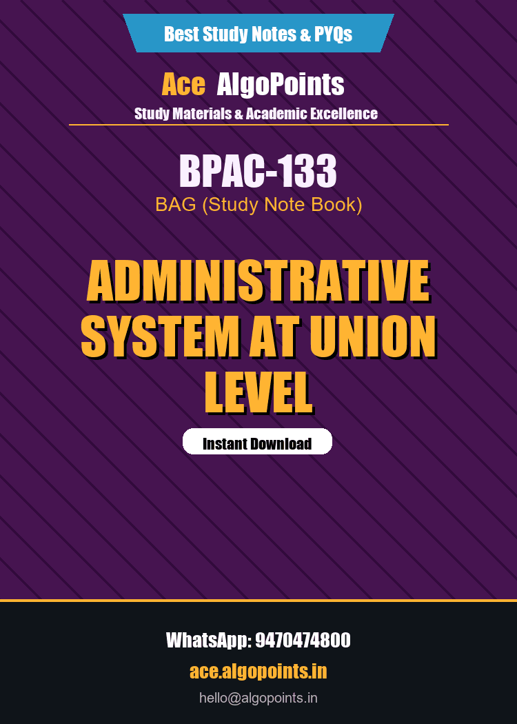 BPAC-133 - Administrative System at Union Level