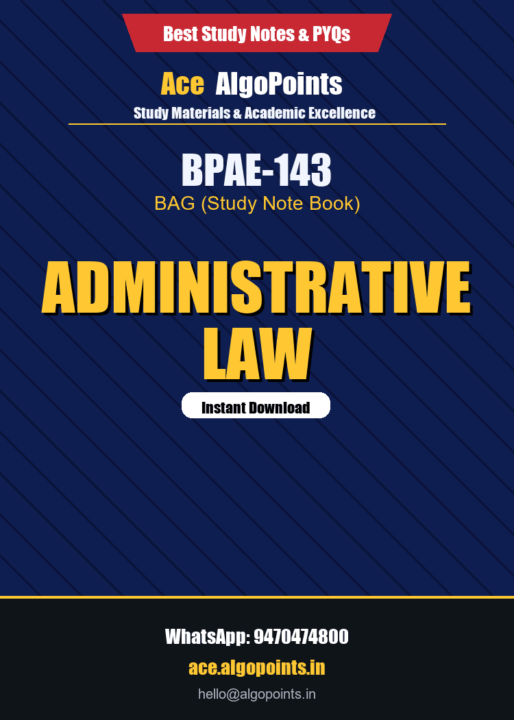 BPAE-143 - Administrative Law