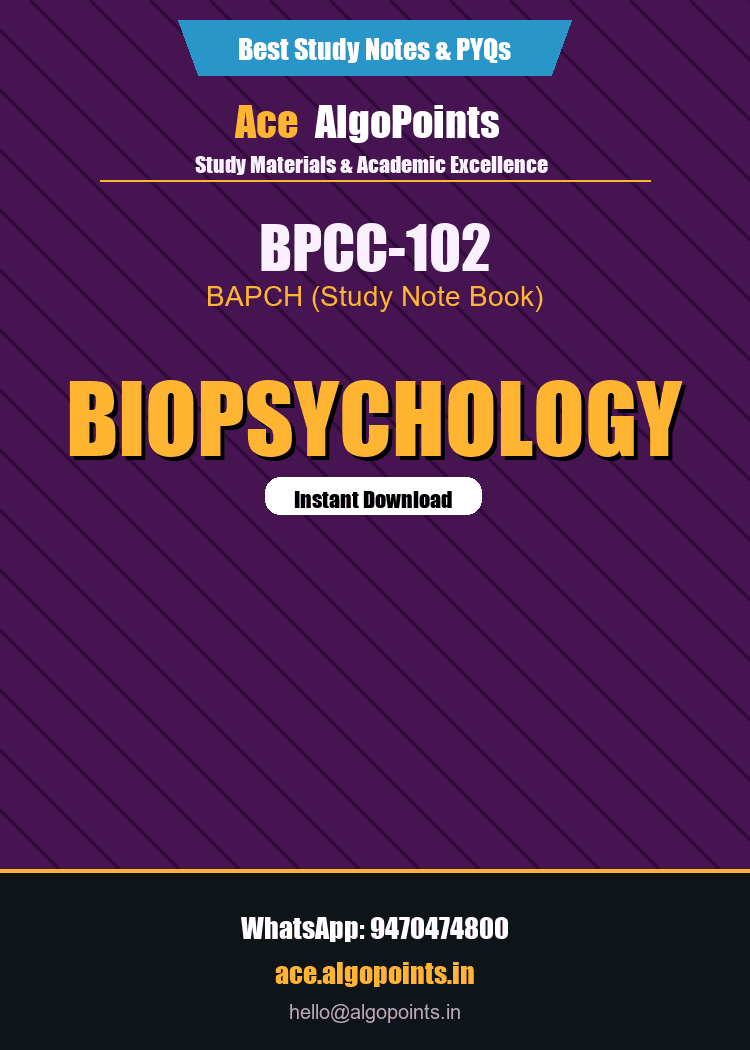 BPCC-102 - Biopsychology