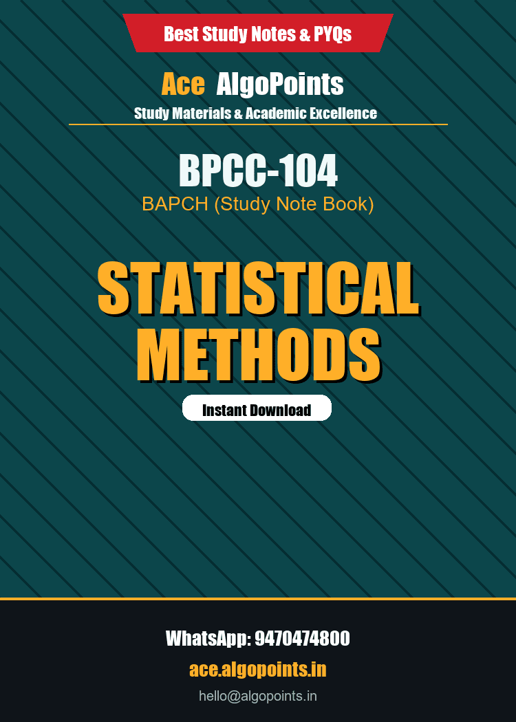 BPCC-104 - Statistical Methods