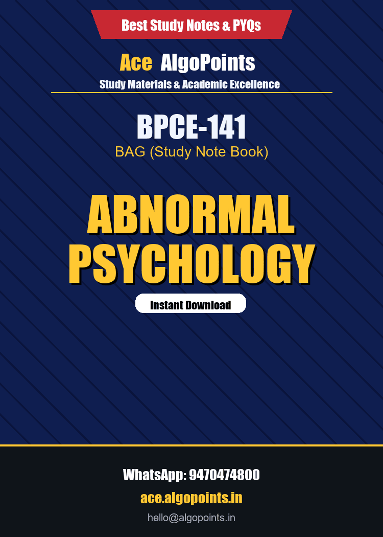 BPCE-141 - Abnormal Psychology