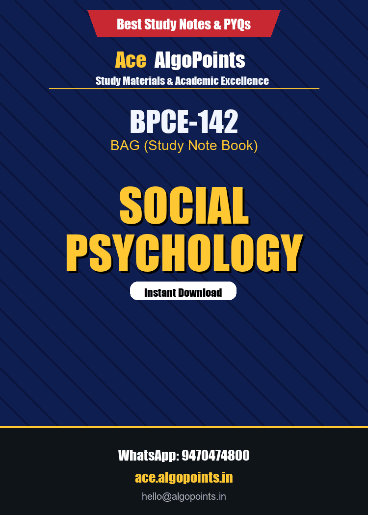 BPCE-142 - Social Psychology