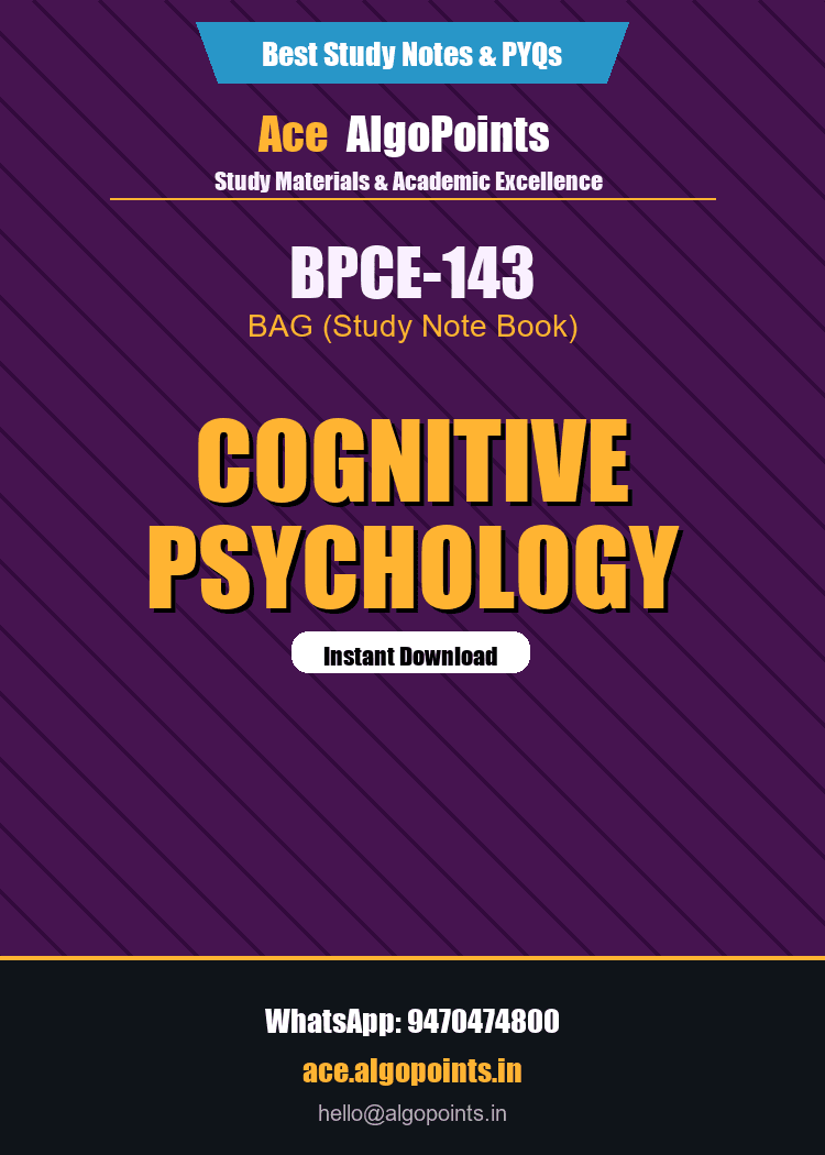 BPCE-143 - Cognitive Psychology