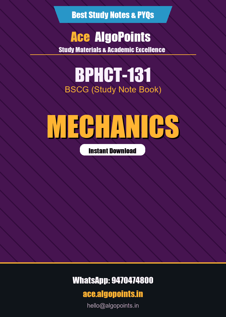 BPHCT-131 - Mechanics