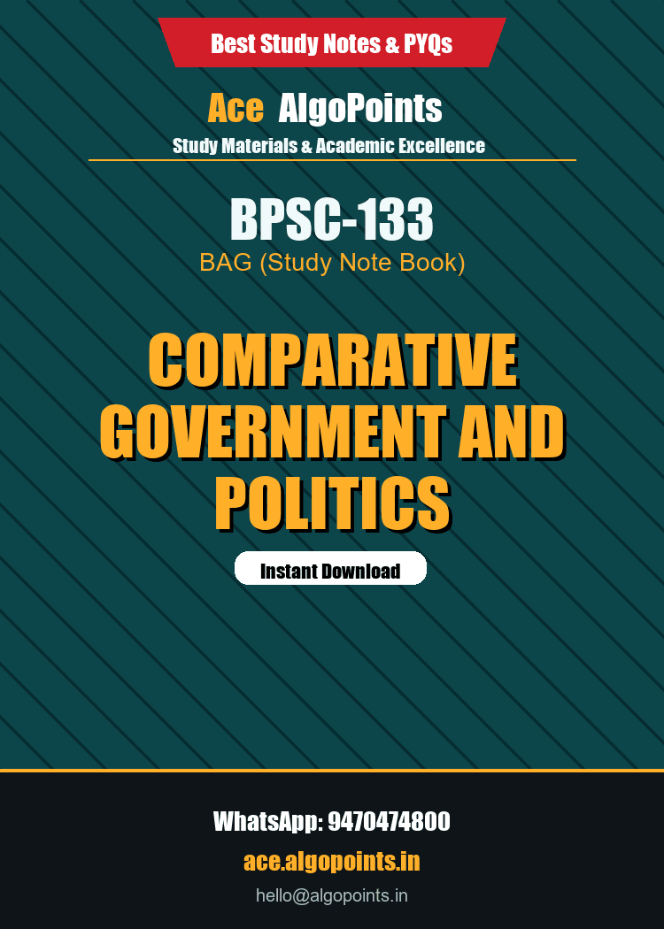 BPSC-133 - Comparative Government and Politics