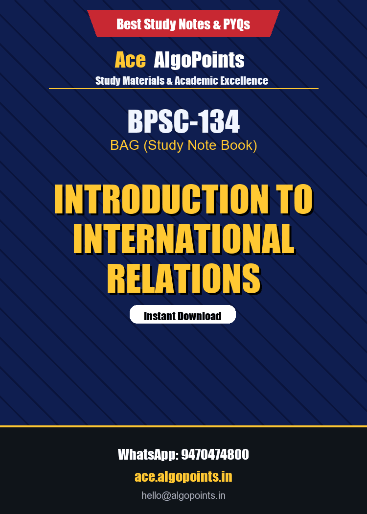 BPSC-134 - Introduction to International Relations
