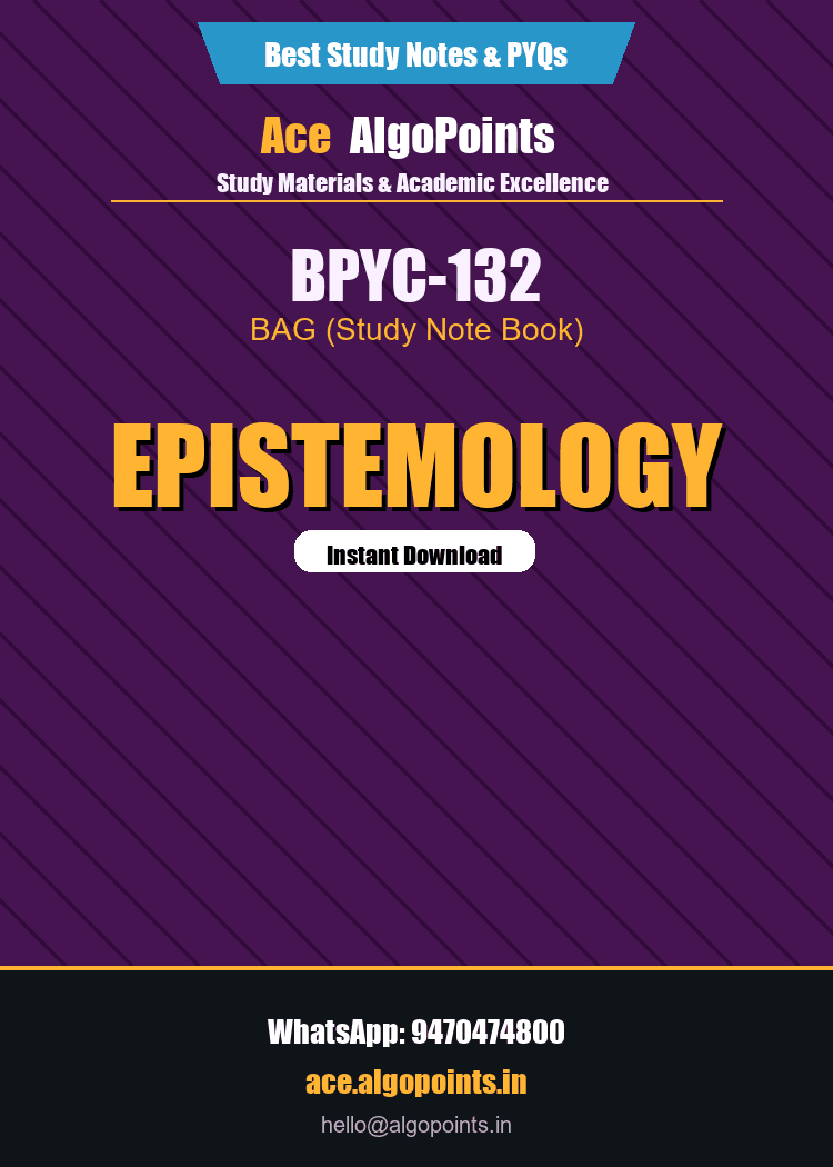 BPYC-132 - Epistemology
