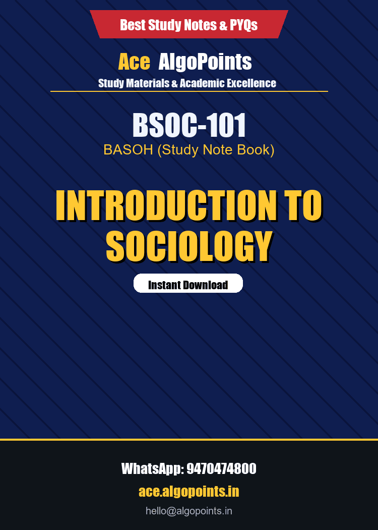 BSOC-101 - Introduction to Sociology