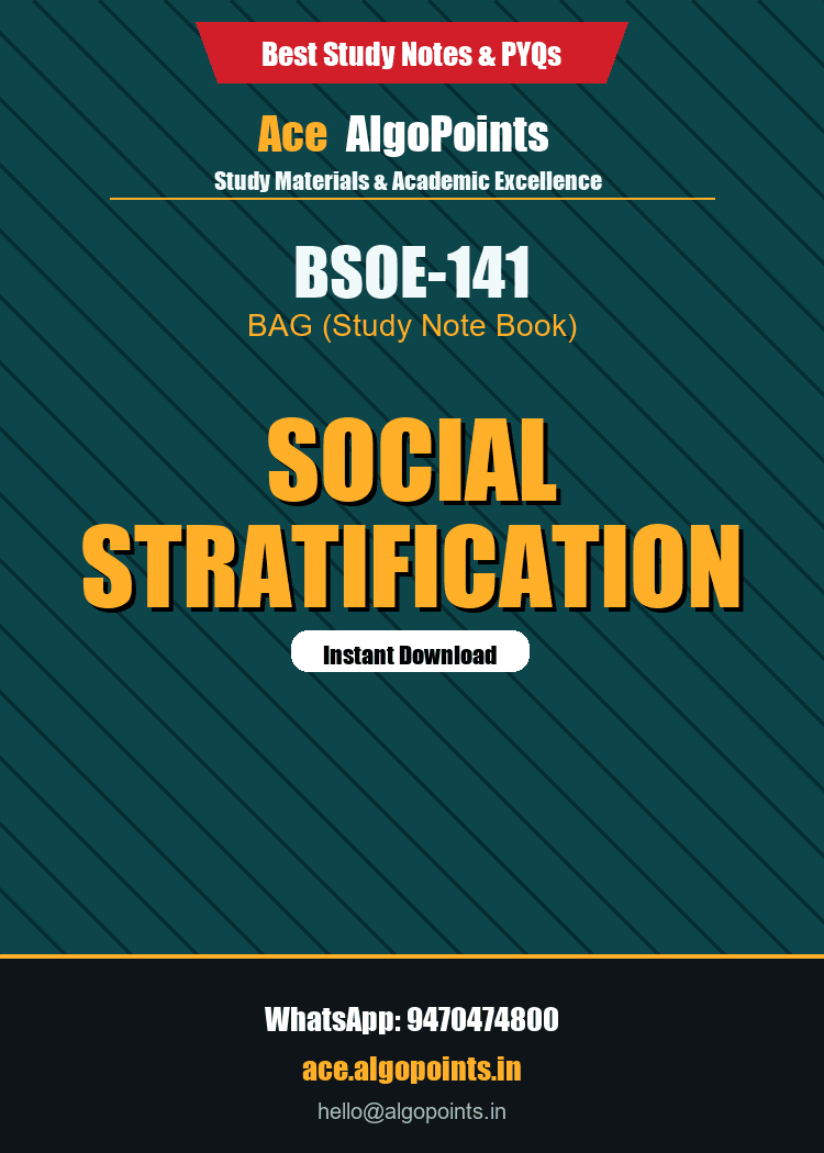 BSOE-141 - Social Stratification