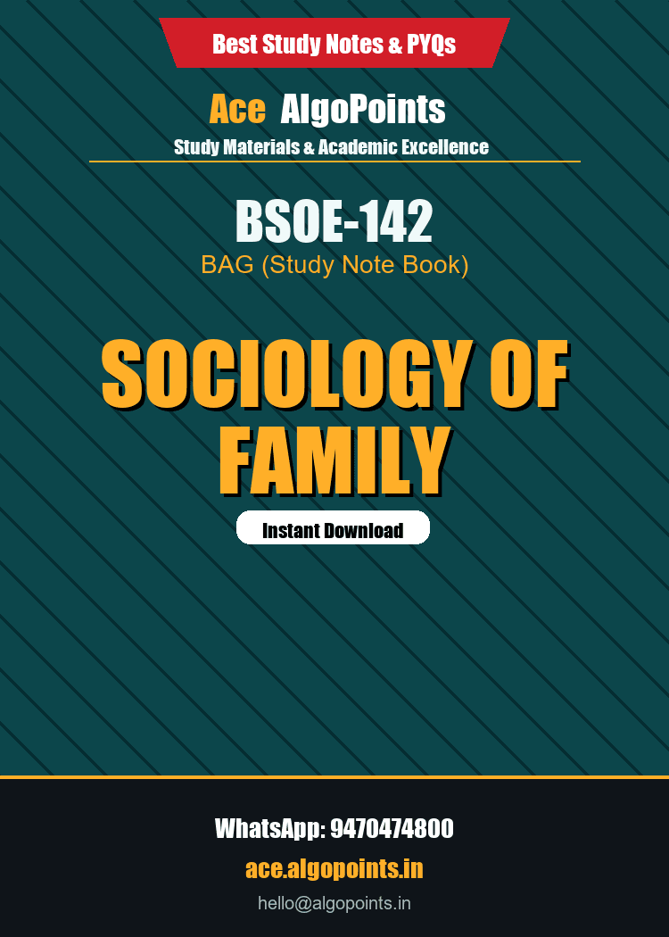 BSOE-142 - Sociology of Family