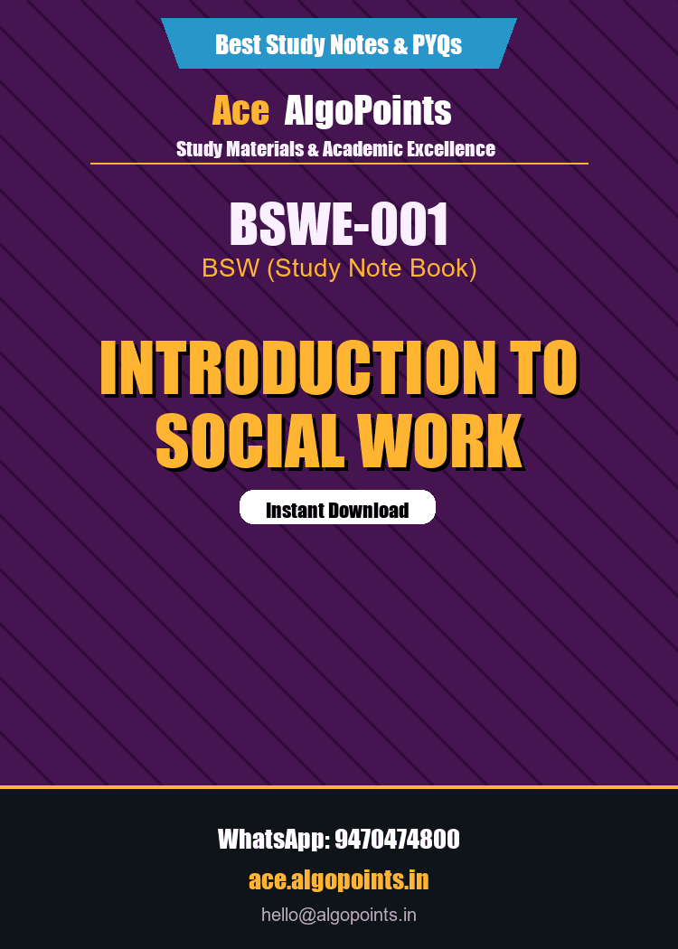 BSWE-001 - Introduction to Social Work