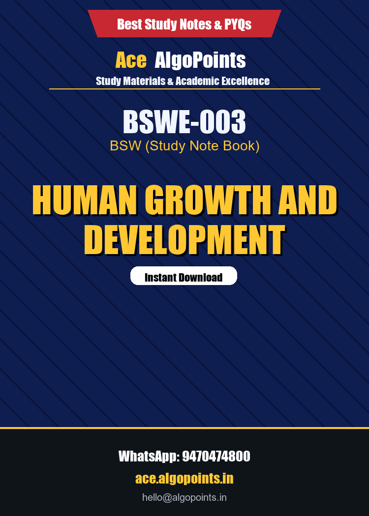 BSWE-003 - Human Growth and Development